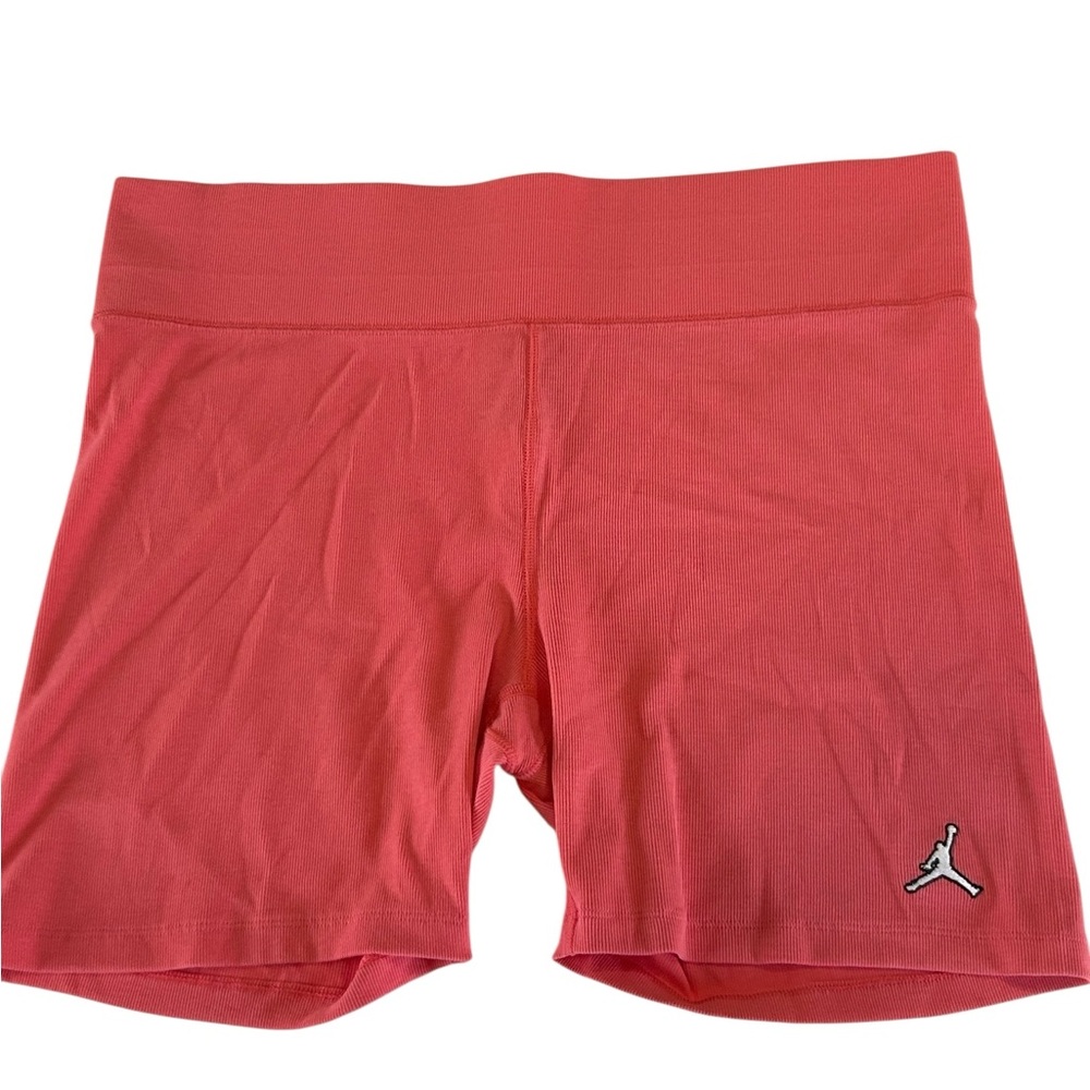 Jordan Pink/Coral Bike Shorts with Elastic Waistband with Logo